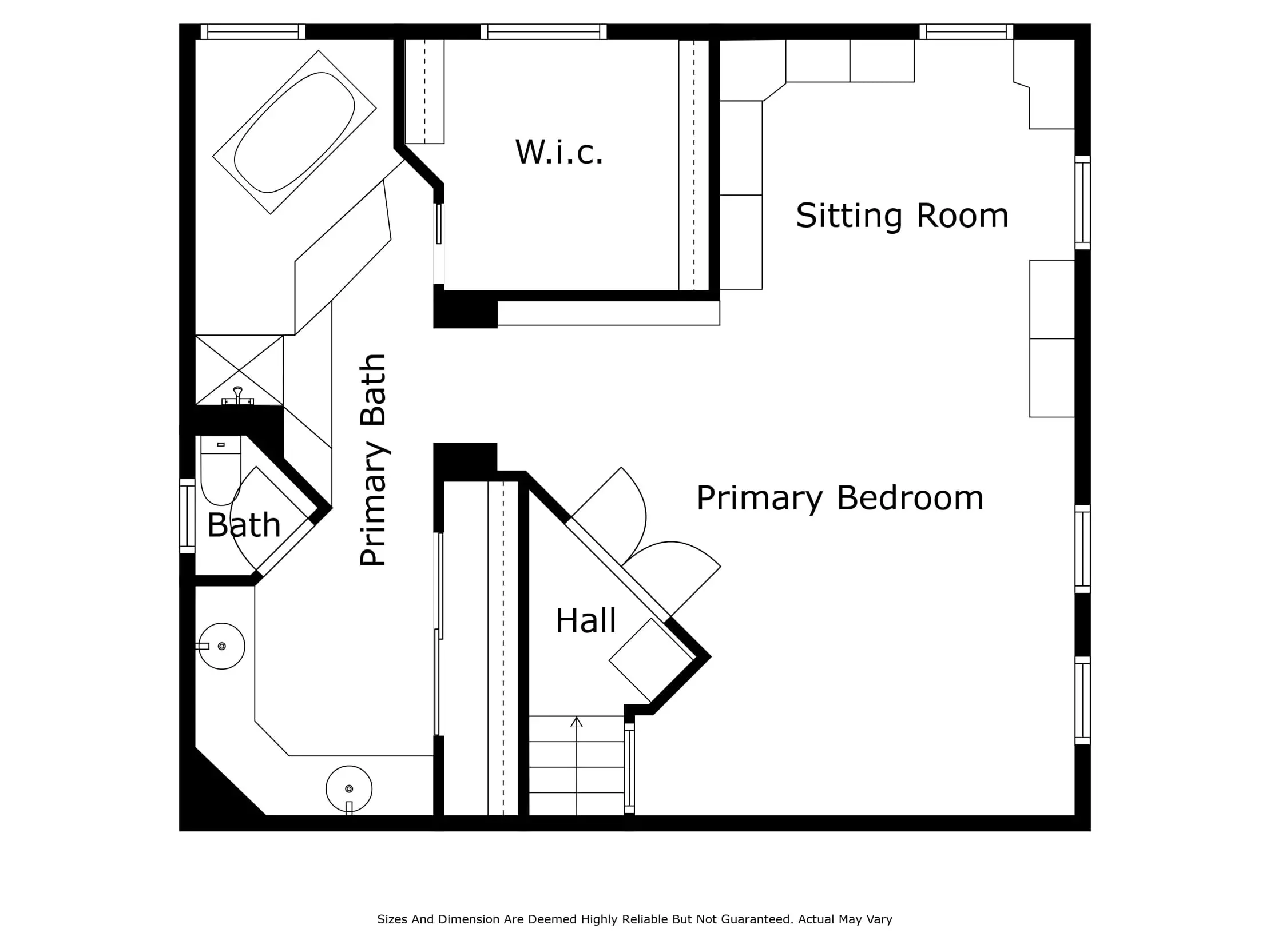 1318 Amthyst Unit B C D E I H floor plan 13091 Loretta Dr Floor Plan Primary Suite